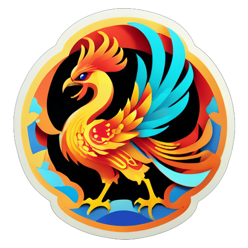 China Phoenix sticker