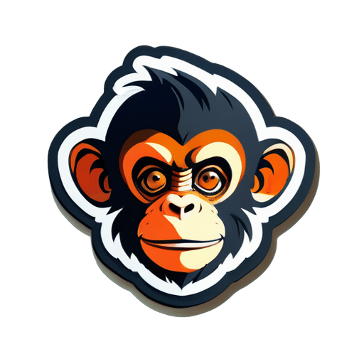 Monkey  sticker