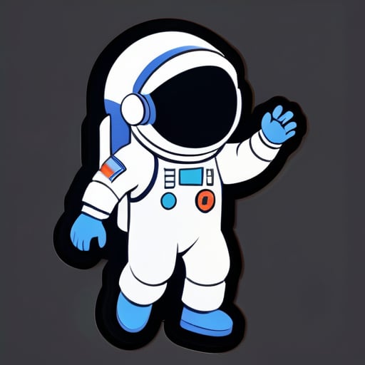 'Nhân viên vũ trụ 👩‍🚀 theo phong cách Nintendo' sticker