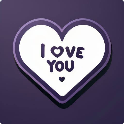 I love you, my beloved. sticker