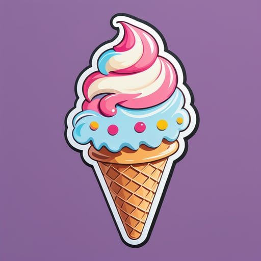 Sweet Ice Cream Cone sticker