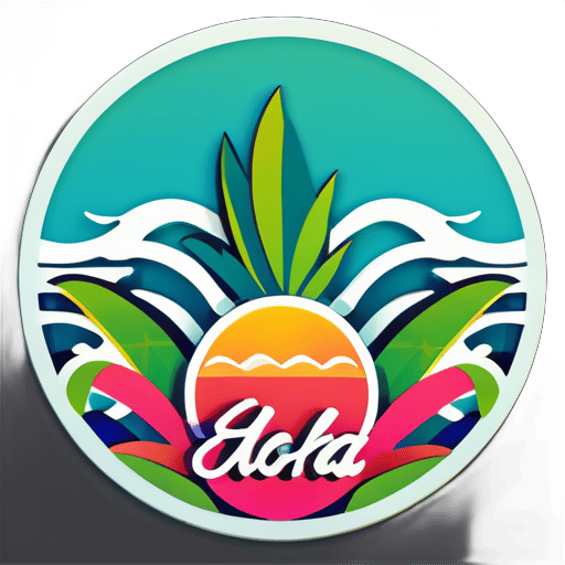 Aloha sticker