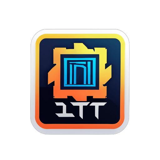 A logo for my company name  "IIT Devlopment" sticker