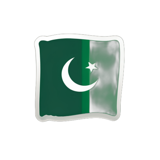 bandera de Pakistán sticker