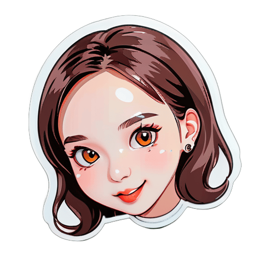 make me a sticker of nayeon twice's face sticker