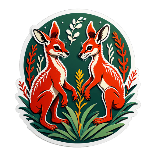 Kindred Kangaroo Paw Kinship sticker