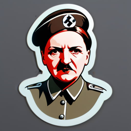 female adolf hitler sticker