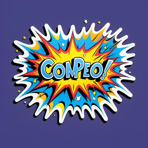 Classic Comic Book Onomatopoeia sticker