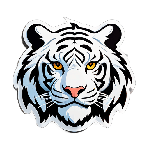 White Tiger sticker