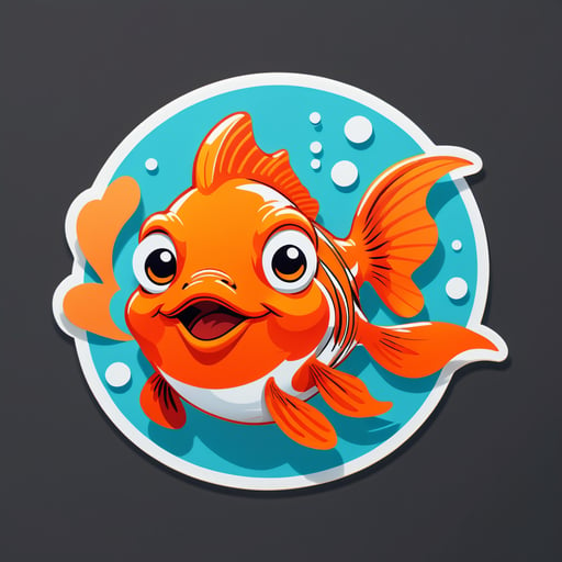 Appreciative Goldfish Meme sticker