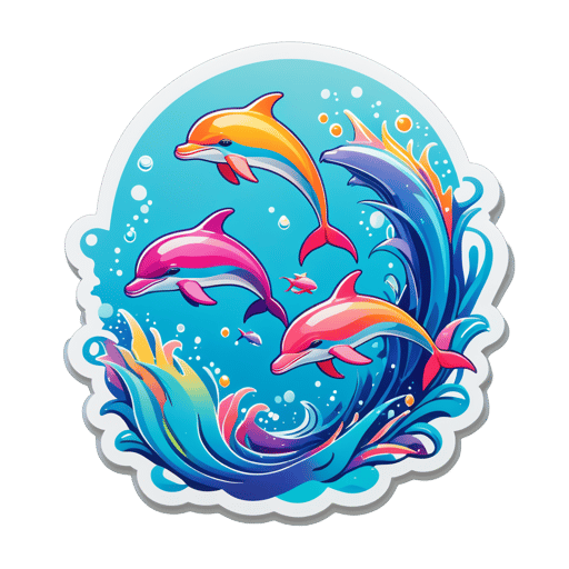 Golfinhos Pérola Tubby sticker