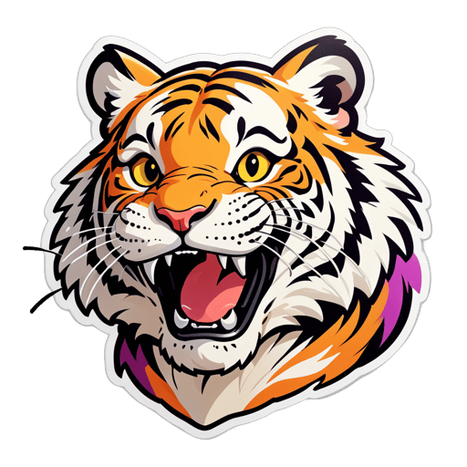 Hoffnungsvolles Tiger-Meme sticker