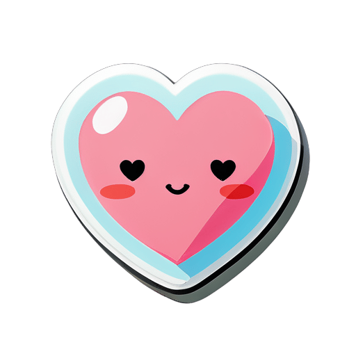 cœur kawaii sticker