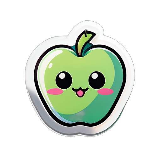 Niedlicher Apfel sticker