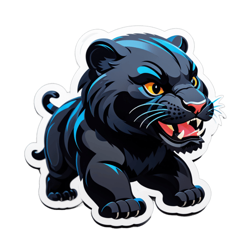 Chunky Ebony Panthers sticker