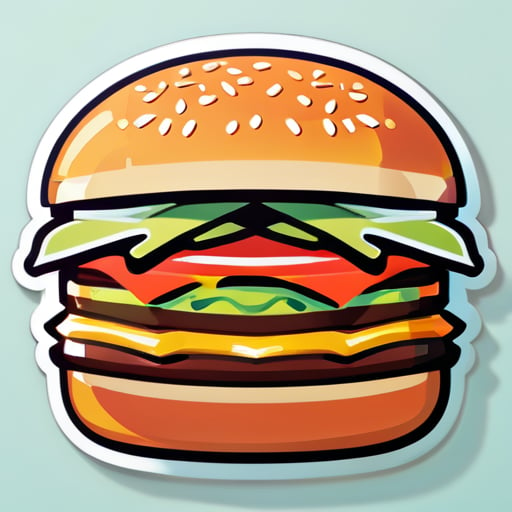 최고의 햄버거 sticker