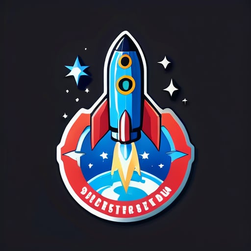 logo for the rocketry club discord server sticker