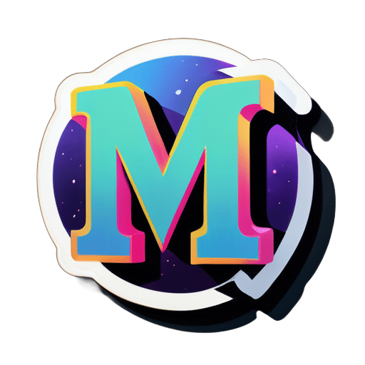 logo wiht type "M.S" sticker