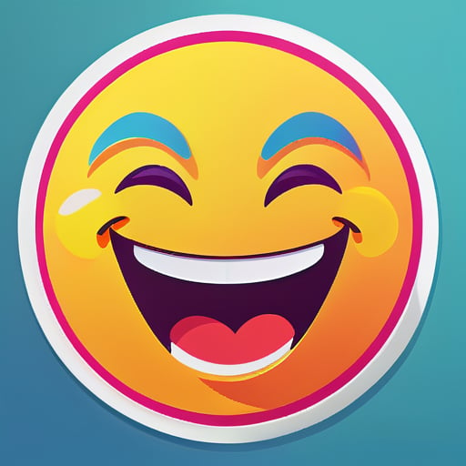 Créez un autocollant d'un visage heureux sticker