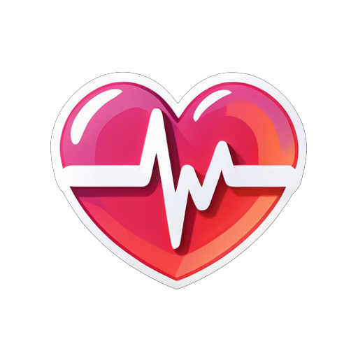 medical written in heartbeat font
 sticker