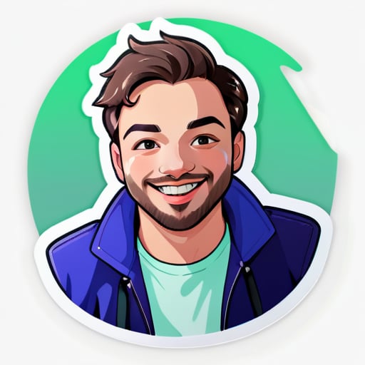 make me an aesthetic sticker of myself. Take my photo from my google account.  sticker