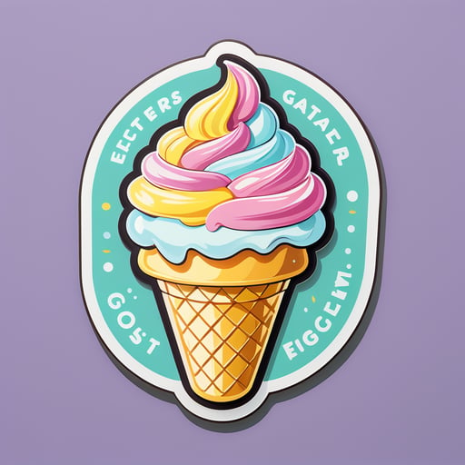 新鲜意式冰淇淋 sticker