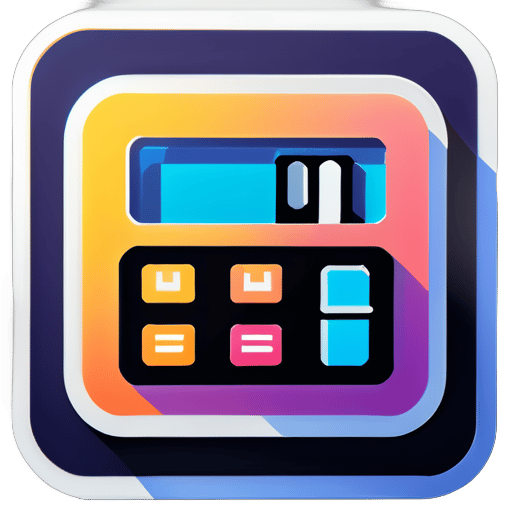 calculator icon sticker