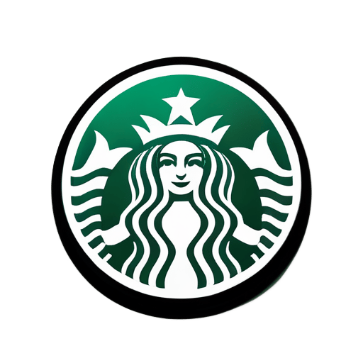Pouvez-vous générer le logo de Starbucks sticker