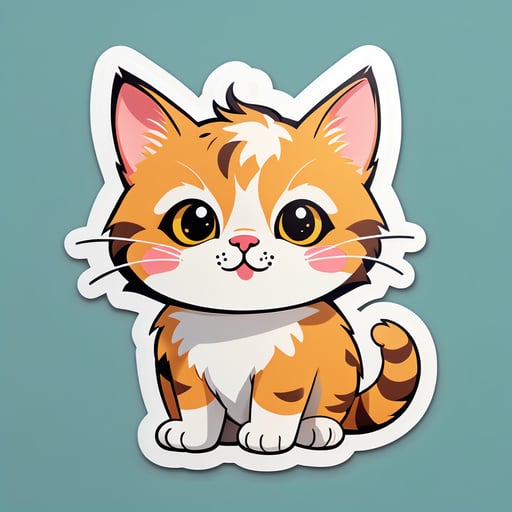 gato fofo sticker