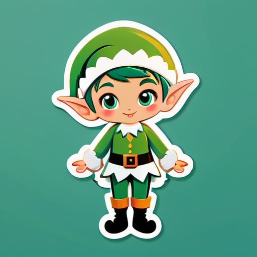 Enticing Elf sticker