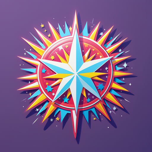 Anh hùng Radiant Star sticker