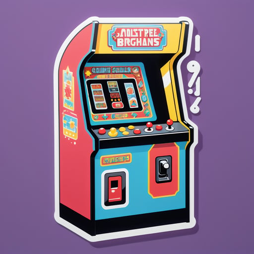 Nostalgic Arcade Machine sticker