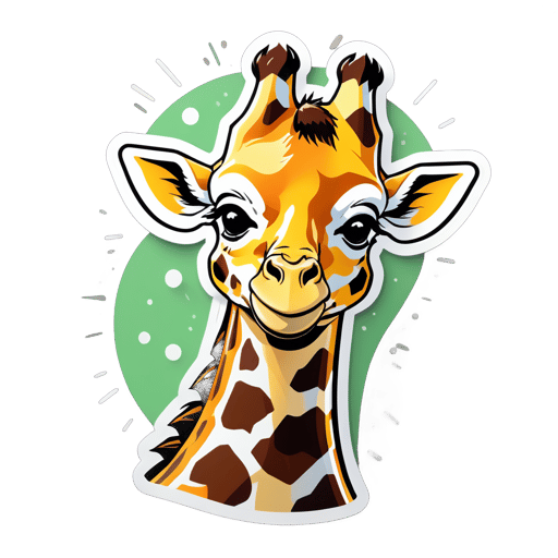 Mème de la girafe embarrassée sticker