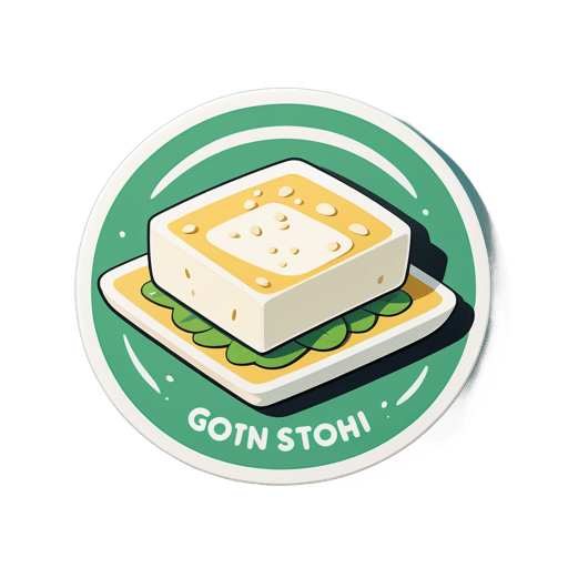 Tofu frais sticker