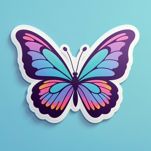 Fluttering Butterfly sticker