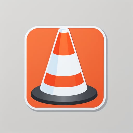 Traffic Cone sticker