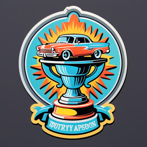 Car Show Trophy sticker