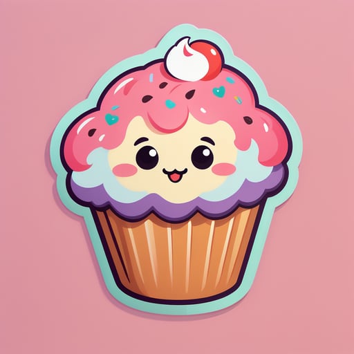 Muffin fofo sticker