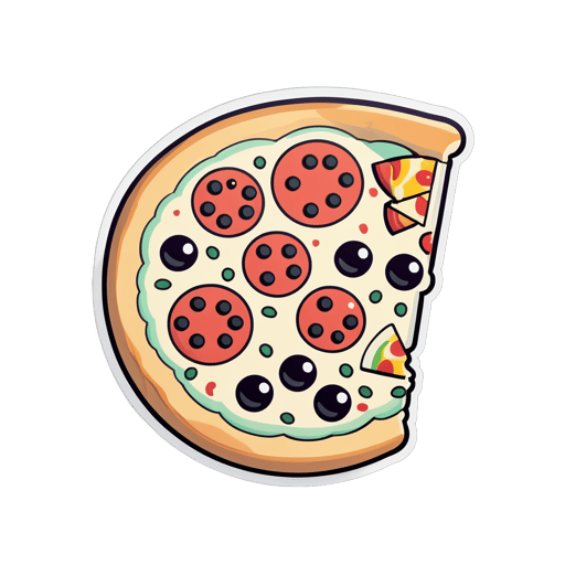 Pizza mignonne sticker