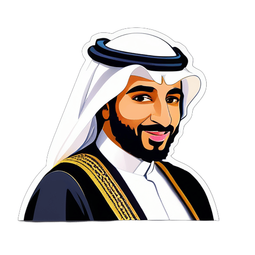 El príncipe Mohammed bin Salman bin Abdulaziz Al Saud sticker