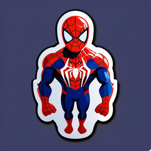 the weekend in spider man suit
 sticker