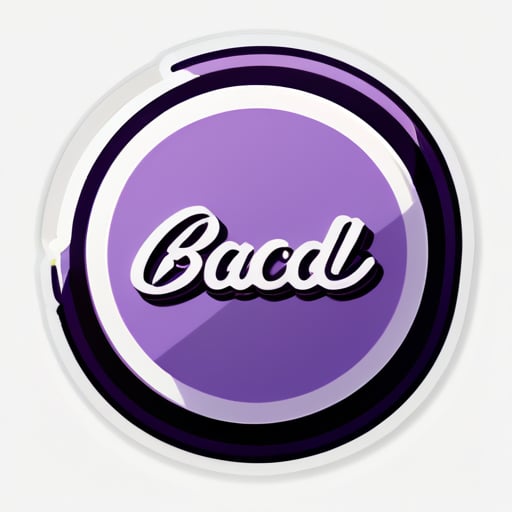 create a sticker blog in font "Bradley Hand ITC" and color should be "Lavender" sticker