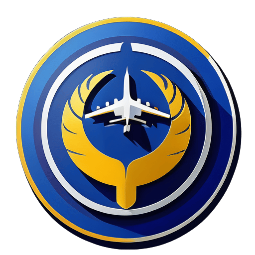 criar um logotipo para a companhia aérea Lufthansa sticker