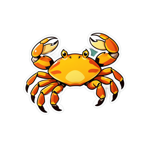 Brawny Citrine Crabs sticker
