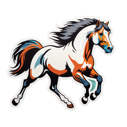 Galloping Stallion sticker