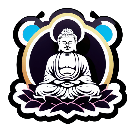 Großer Buddha Wohltäter der Menschheit sticker