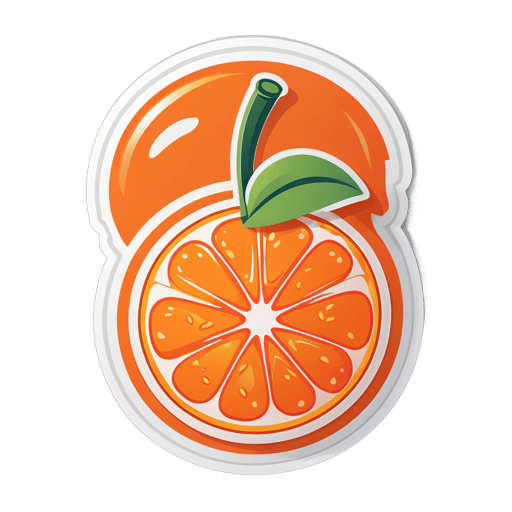 Delicioso Naranja sticker