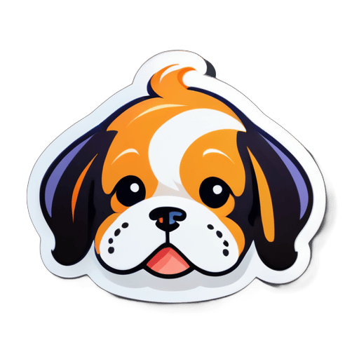 a cute dog  sticker