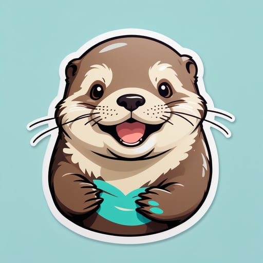 Jolly Otter Meme sticker