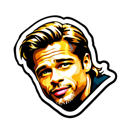 sticker của Brad Pitt sticker